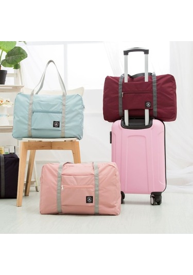 Carrier- Katlanabilir Hafif Seyahat Çantası - Şarap Kırmızısı