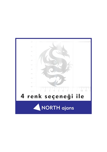 Gümüş Araç Sticker Etiketleri 10cm Model 6