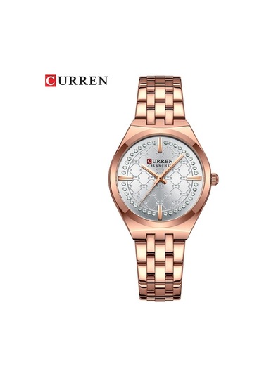 Yingfu Curren 9096 Kadın Saati - Paslanmaz Çelik Kordonlu, Suya Dayanıklı Moda Kol Saati Altın Altın