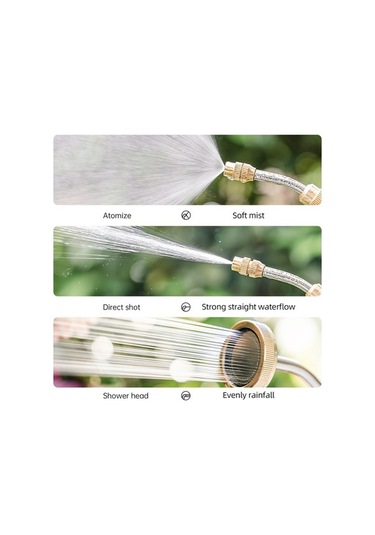 Reedark Çim Ve Bahçe Paslanmaz Çelik Su Hortumu Püskürtücü H48013 1