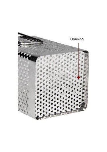 Asma Kancalı Yemek Çubukları Tutucu Yerden Tasarruflu Paslanmaz Çelik Sofra Süzgeç Mutfak İçin 2 Double Grids