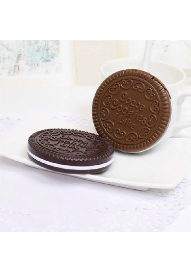 Conventions1 1 Adet Basit Ins Sevimli Oreo Çikolata Bisküvi Ayna Siyah