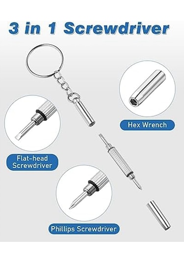 Leasetake Gözlük Burun Pedleri, Yumuşak Silikon Gözlük Burun Pedi Tamir Takımı 12 Çift Burun Pedleri, 24 Üniversal Vida