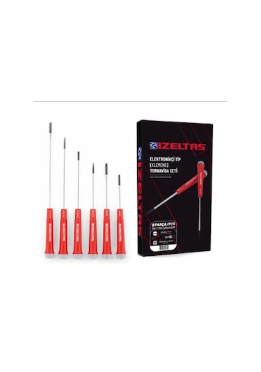 İzeltaş 4500 Klemens Elektronikçi Tornavida Seti 6'lı – 4500008106