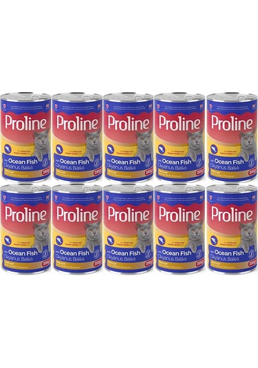 Pro Line Okyanus Balıklı Yetişkin Kedi Konservesi 10 x 395 G