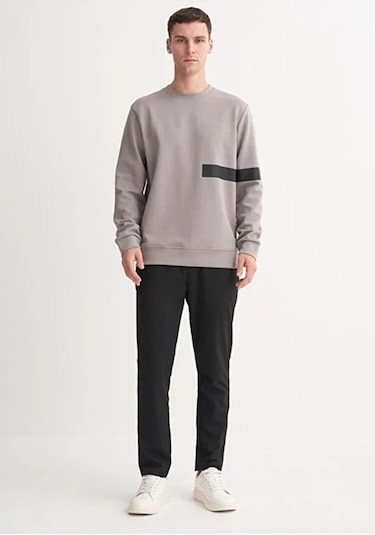 Cazador Dynamic Regular Fit Pamuk Karışımlı Scuba Sweatshirt Gri Cazador Dynamic Regular Fit Pamuk Karışımlı Scuba Sweatshirt Gri