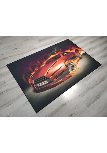 Foto Baskılı Halı Artist Halı Ateş 120X180 Cm Çok Renkli