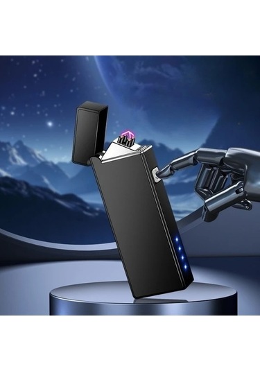 Trendooze Renkli Şarj Edilebilir Rüzgara Dayanıklı Çift Arklı Kamp Çakmağı Acil Durum Sinyalleri Çok Renkli Çok Renkli