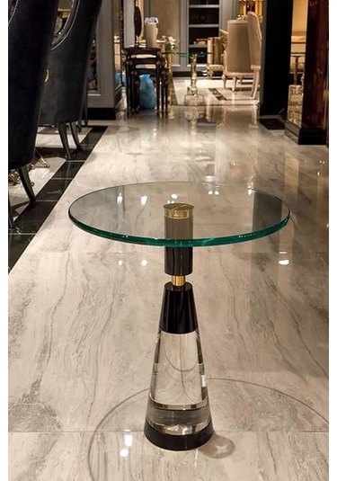 Dulda Akrilik Koni Sehpa Şeffaf