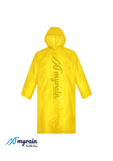 Myrain Kapüşonlu Çıtçıtlı Eva Yağmurluk Sarı