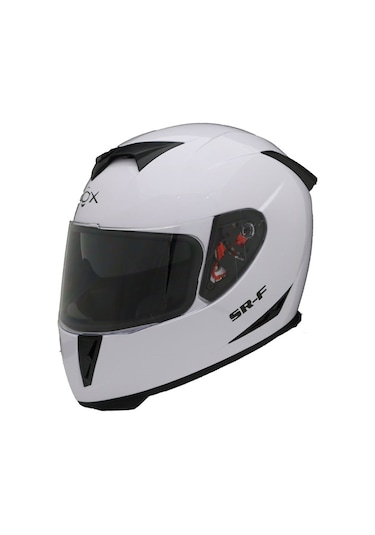 Cox SR-F Kapalı Motosiklet Kaskı Beyaz