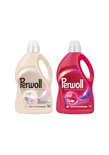 Perwoll 2,97 Lt Renkliler Ve Açık Renkliler İçin Deterjan 2 Li Set 2970 ML