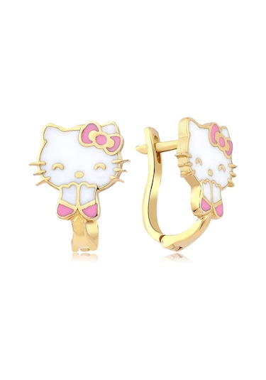 Hello Kitty Altın Küpe Kp2463A