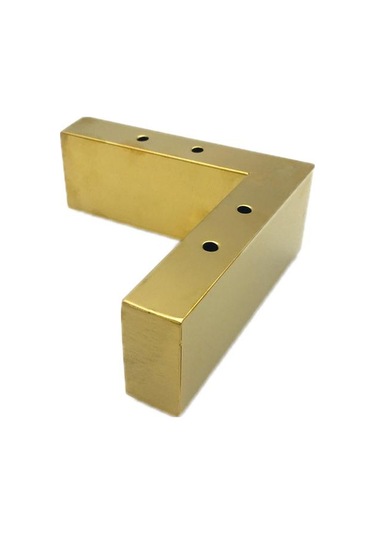 5.5cm Kanepe Ayakları Paslanmaz Çelik Yükseltilmiş Komidin Destek Ayakları, Stil: 7 Şekilli Bacak Fırçalanmış Altın Diğer