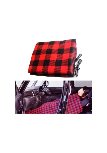 Sones 12v Araba Kış Elektrikli Isıtma Battaniyesi Sıcaklık Kontrol Tipi Kırmızı