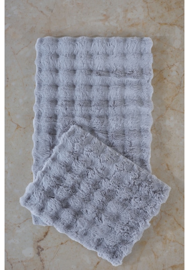 Elart Toffy Paspas Takımı 60x100 Cm Gri Gri
