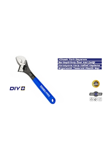Fixio Fk1000 10"/250mm Kurbağacık/ingiliz Anahtarı
