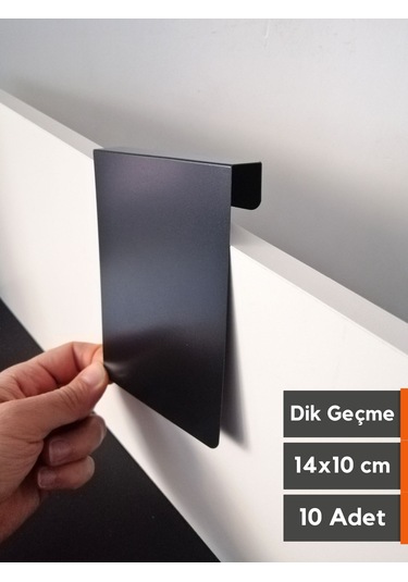 10 Adet Silinebilir Karatahta Siyah Etiket 14 x 10 CM Ahşap Raflar