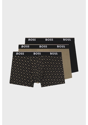 Boss Erkek Boxer 50554443 246 Siyah-haki-siyah Siyah-haki-siyah