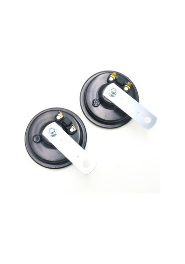 Samdoo 12v Çift Tonlu Araç Kornası - Motosiklet, Bisiklet Ve Otomobiller İçin 110db Yüksek Sesli Demir Gövde