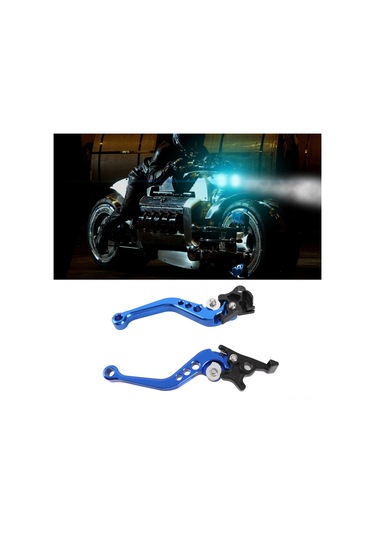 Yaozixa Motosiklet Cnc Alüminyum Fren Kolu Mavi - Dayanıklı, Güvenli Sürüş, Suzuki Ve Çoğu Model Uyumlu 1 Çift