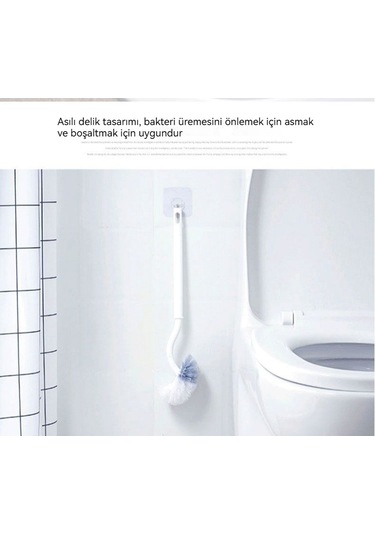 Luckystar1 Eternal Luck Japon Tuvalet Düzeni Uzun Saplı Yumuşak Kıllı Plastik-beyaz