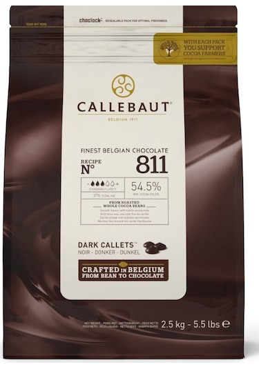 Callebaut Bitter Damla Çikolata 811 2500 G