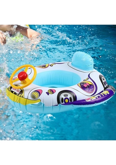 Ganzhoushop Yüzme Tekne Şamandıra Renkli Bebek Koltuğu Suntek Çoklu Bebek Ud Çok Renkli