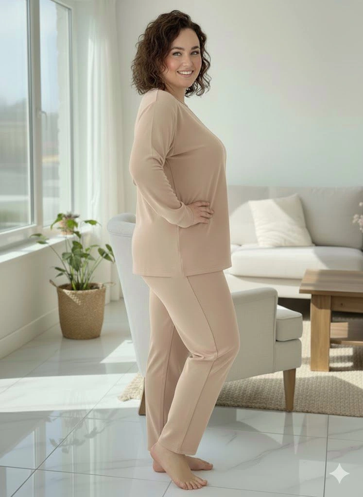 Kadın Bej Eşofman Takımı Bej