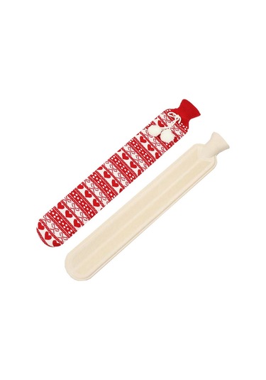 Sones 2l Uzun Şerit Çok İşlevli Su Dolu Kauçuk Sıcak Su Torbaları, Özellikler: Red Bow