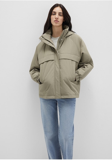 Mavi - Kapüşonlu Haki Ceket 1110348-71818 Yeşil