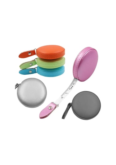 Beyaz Cetvel Mezura Santimetre Tedbirleri Aracı Pratik Geri Çekilebilir Deri Yükseklik Ölçme Rulo Cetvel İnç Bant Taşınabilir Bant