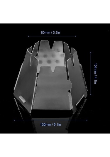 Jokmae Altıgen Mangal Mini Katlanır, Taşınabilir Şömine Çok Renkli