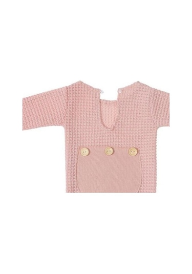 Trendooze Yousheng Yenidoğan Tulum Tığ Takım Sevimli Sahne Romper Pembe Kıyafet Jakarlı Fotoğrafçılığı Fotoğraf Esneklik Desen Büyük Bebekler Bebek 1 Ay Pembe