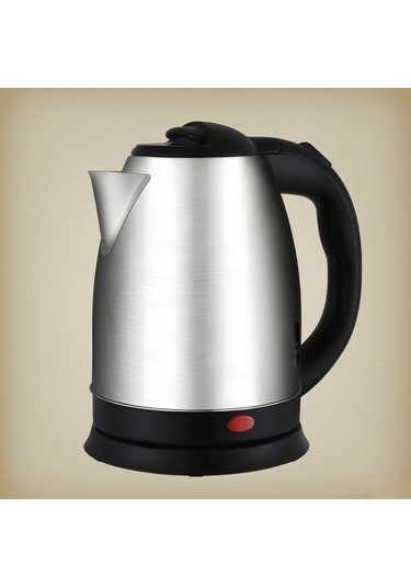 Hangfox 1.8l Paslanmaz Çelik Elektrikli Su Kaynagi 1500w Hizli Isitma Sicaklik Kontrolu Kuru Isitma Koruma Ev Kullanimi Fincan Gumus Siyah, 220v Avrupa Tipi Çok Renkli