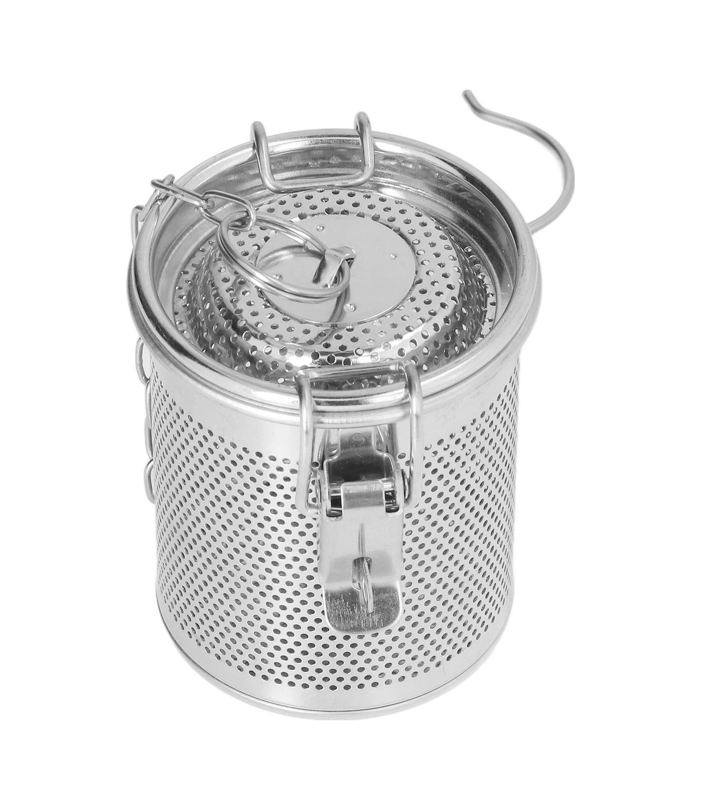 Konesam Stainless Steel Fincan Filtre Sepeti - Çorba, Baharat, Çay İçin İnce Ağızlı, 0.3l, Uzun Askı Zinciri, Isı Dayanıklı Diğer