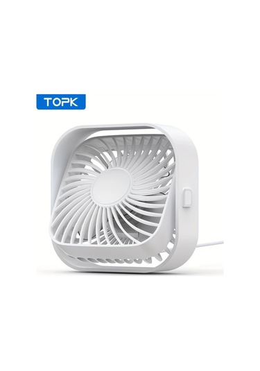 Boatshop1 Topk K51 Beyaz Mini Usb Masa Fani Yuksek Kaliteli Fircasiz Motor Sessiz Calisma Yatak Odasi Kucuk Fan Rv Ventilasyon