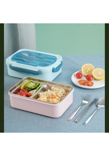 Jian Fan Yeni 304 Paslanmazçelik Bölmeliöğle Yememe Kutusu Ofis Çalışanıögrenciocuk Sızdırmazıyalımıöğle Yememe Kutusu Pembe