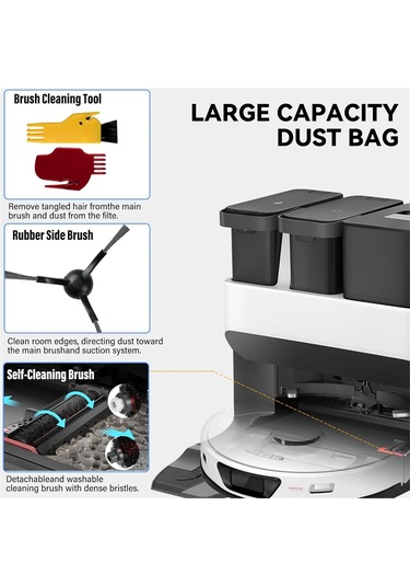 Sointeresting Roborock S8 Pro Uıtra Yedek Parçaları Aksesuarları Robot Süpürge Aksesuar Seti Toz Torbaları Ana Fırçalar
