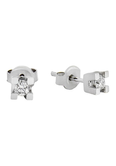 0.19 Ct Pırlanta Tektaş Küpe N11.8