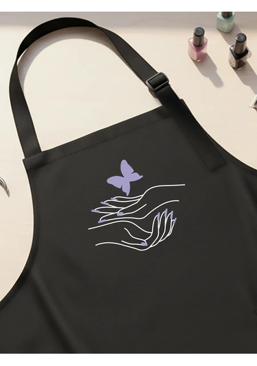 Vau Fartuk Manikür Ustası Önlüğü 170253739 Siyah