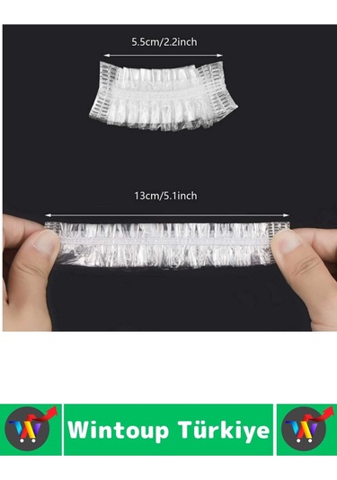 Yetişkin Çocuk Kullanım Banyo Deniz Havuz Yüzme Su Kaçma Önleyen Koruyucu Esnek Kulak Bonesi 100 Adt Çok Renkli