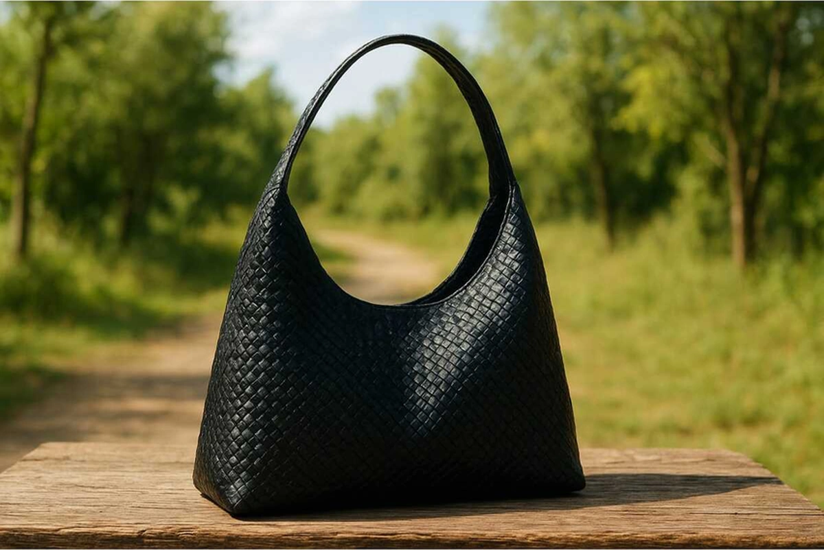 Kadın Salash Örgü Kol Çantası Siyah
