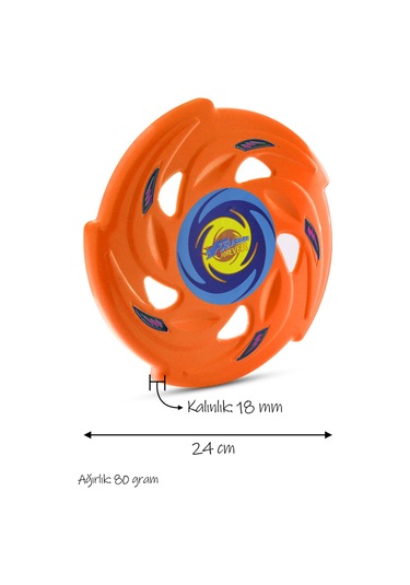 Frisbee Frizbi Fırlatma Diski Disk Atma Oyunu Çocuk Yetişkin Plaj Bahçe Oyuncak 24 cm 3LÜ