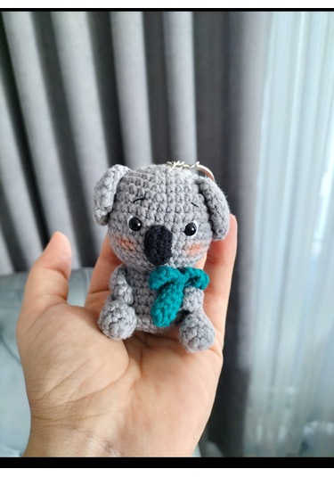 Amigurumi Koala Anahtarlık Aksesuar Hediyelik Oyuncak Minik