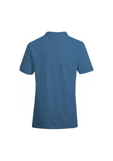 Uki İndigo Comfort Fit Polo Yaka Pike T-shirt Indigo