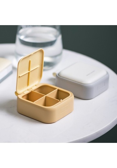 Likeable Taşınabilir Mühürlü Büyük Kapasiteli Çok Izgara Ev Ilaç Kutusu Su Geçirmez Taşınabilir Kare Küçük Ilaç Kutusu-açık Pembe21 1