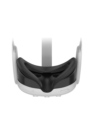 Wolmtt Meta Quest 3 Vr Silikon Göz Maskesi Ter Önleyici Koruyucu Kapak - Siyah