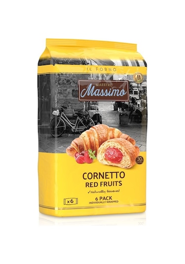 Cornetto Red Fruits (Kruvasan Kırmızı Meyveli) 45 Gram 6 Adet (1 Kutu)