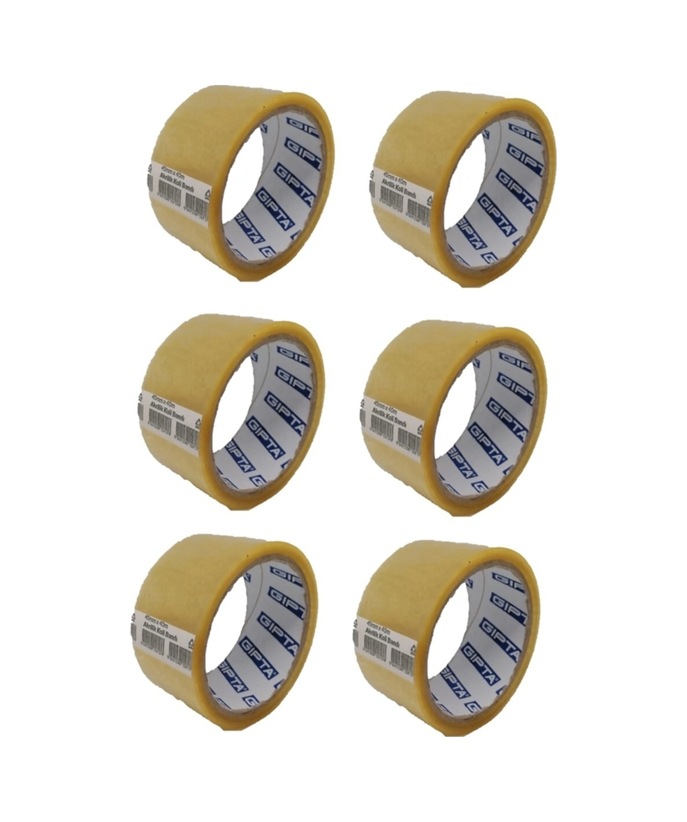 Koli Bandı 45mmx40 Metre Şeffaf Akrilik 6 Adet Diğer